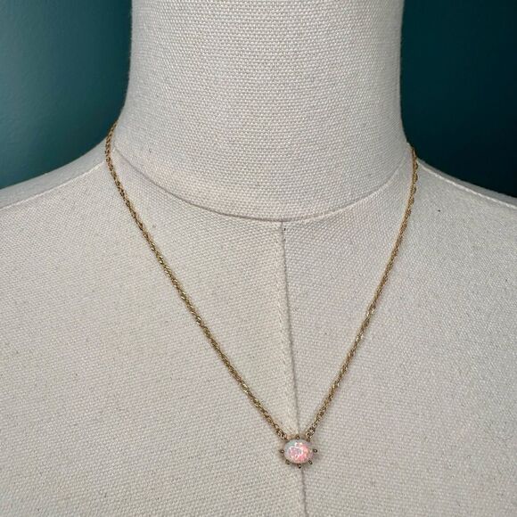 Free People Postcard Necklace & Press-On Patch Set 14k Gold Plated Semi-Precious - Picture 5 of 10